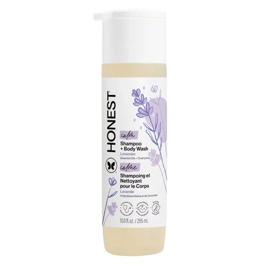 The Honest Company Calm Conditioner 10 fl oz +Shampoo & Body Wash 10 fl oz + Detangler 4 fl oz + Face + Body Lotion 8.5 fl oz + Bubble Bath 12 fl oz
