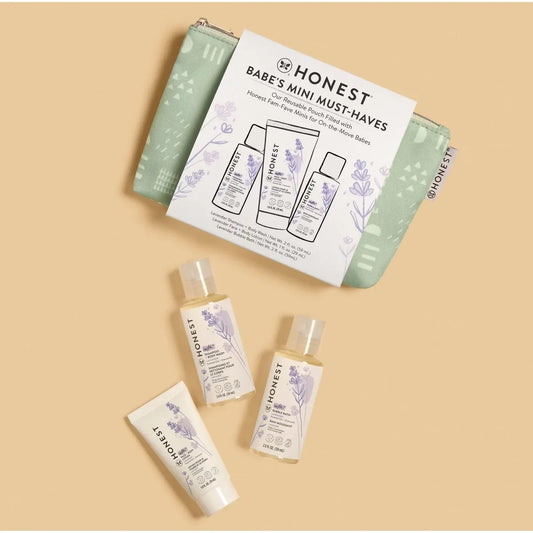 The Honest Company Babe's Mini Must-Haves Gift Set: Moisturizing, Calming, Travel Size